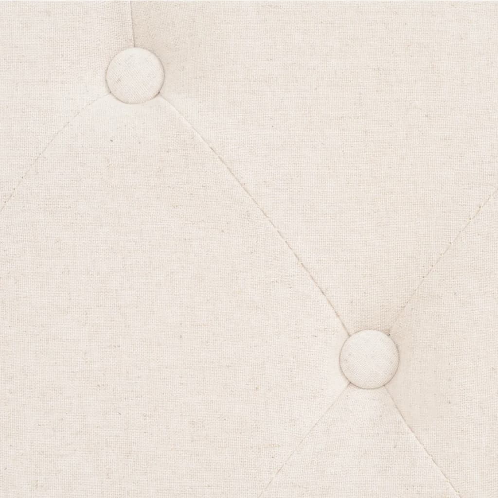 Ensemble de canapé 2 pièces en tissu blanc crème