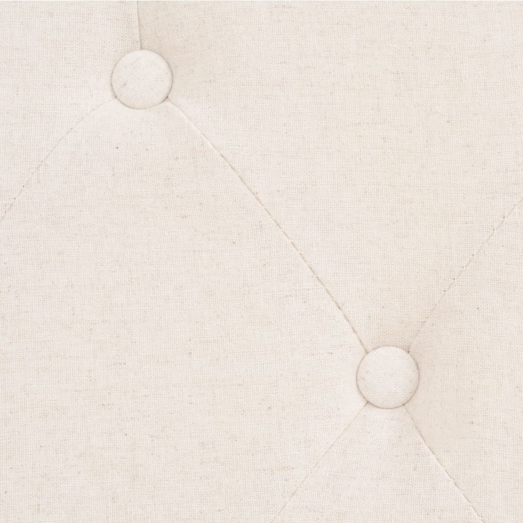 Ensemble de canapé 2 pièces en tissu blanc crème