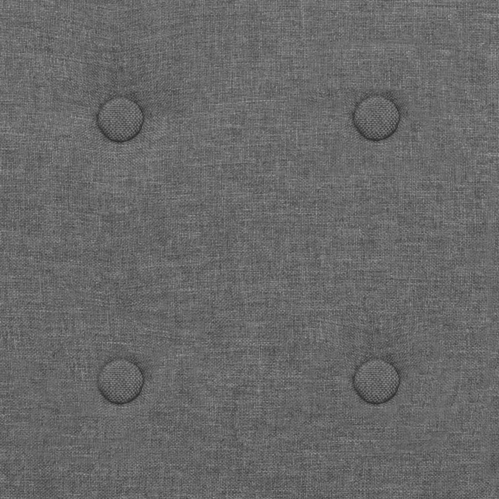 Sessel Hellgrau Stahl und Stoff