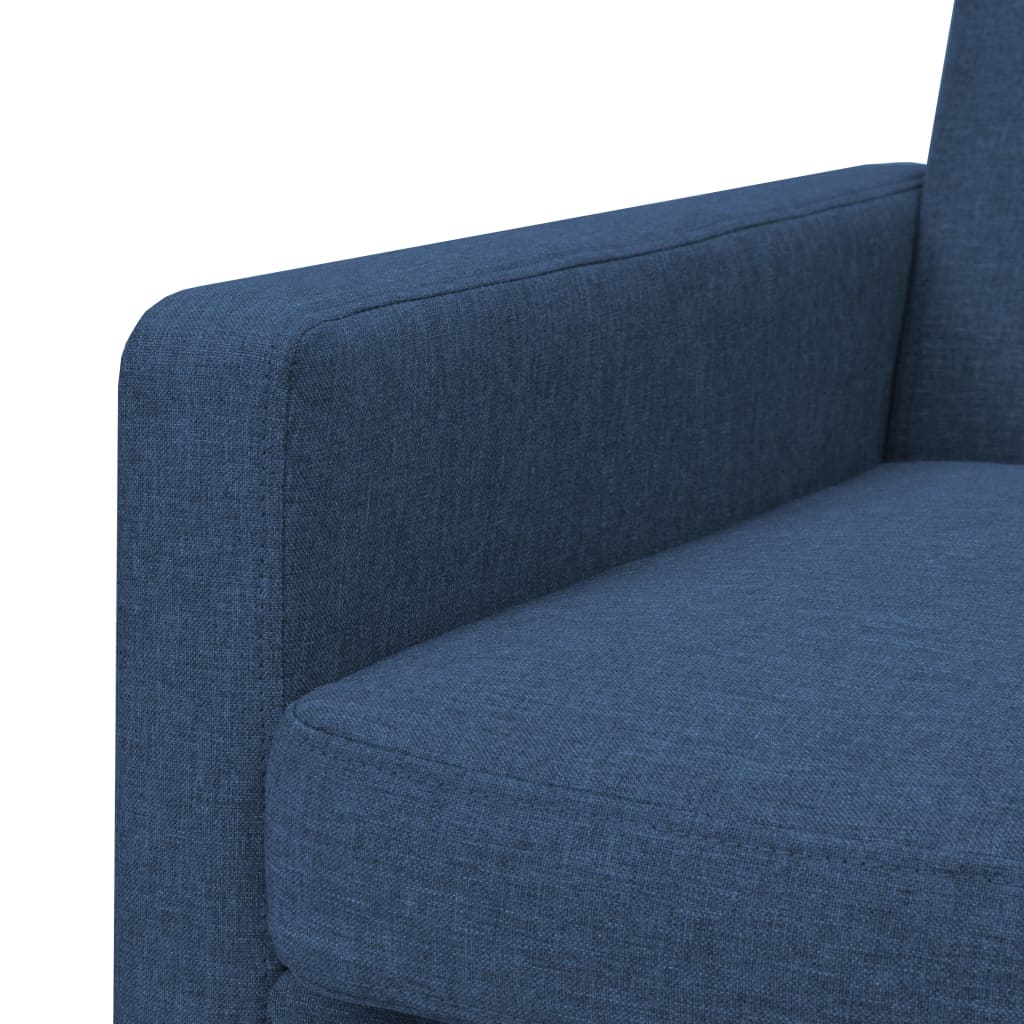 Sessel Blau Stahl und Stoff