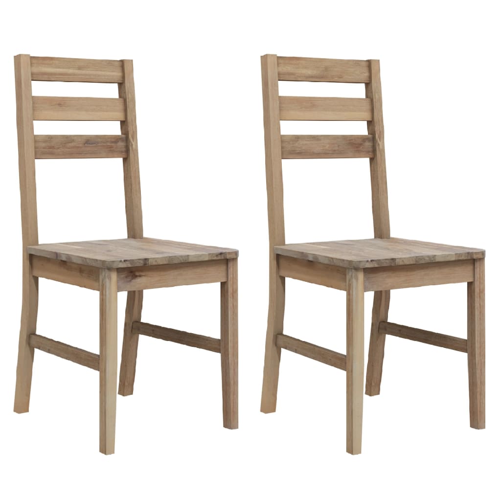 Dining room chairs 2 pcs. Solid acacia wood
