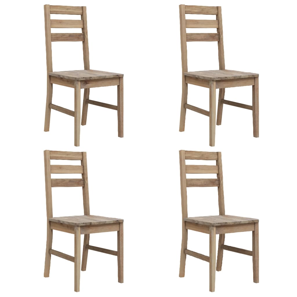 Dining room chairs 4 pcs. Solid acacia wood