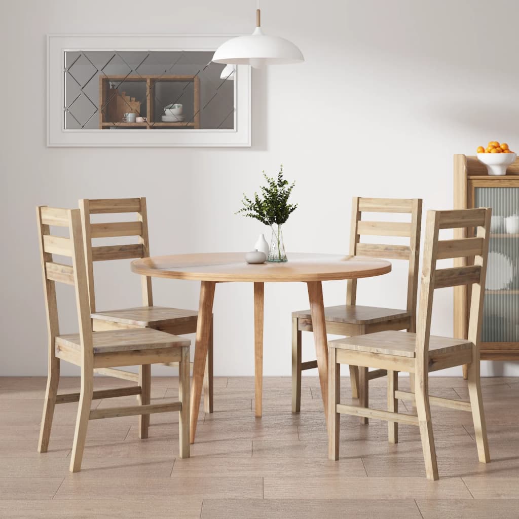 Dining room chairs 4 pcs. Solid acacia wood
