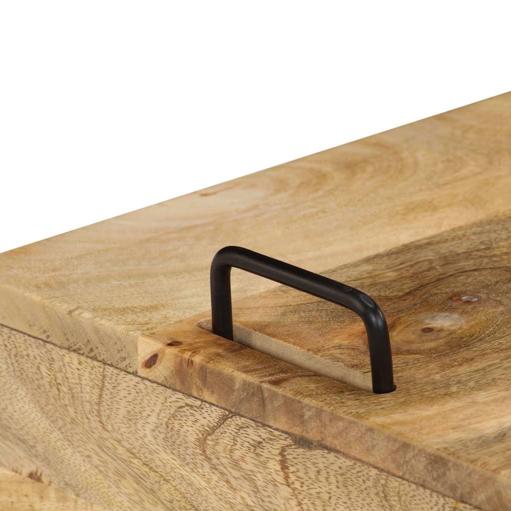 Bedside table solid mango wood 40×34×47 cm