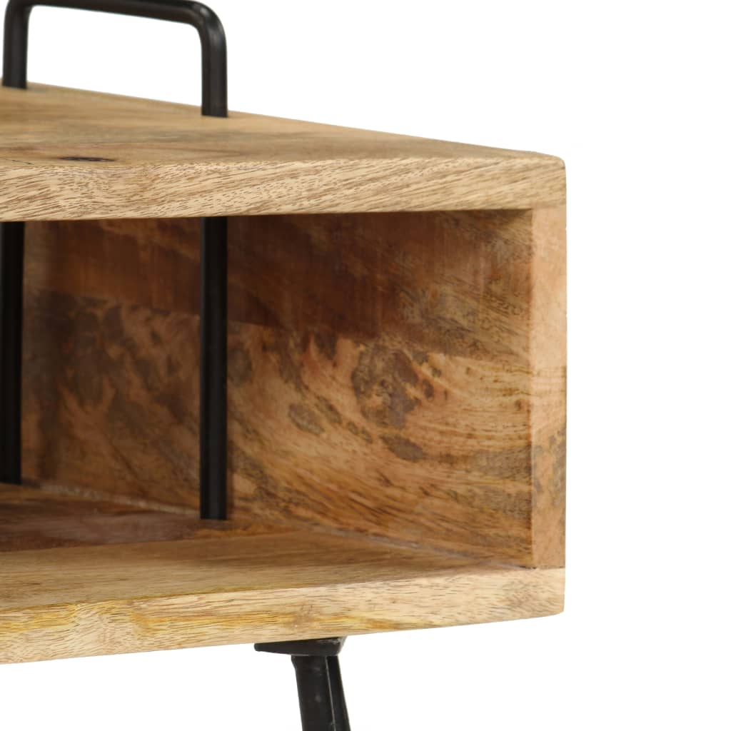 Bedside table solid mango wood 40×34×47 cm