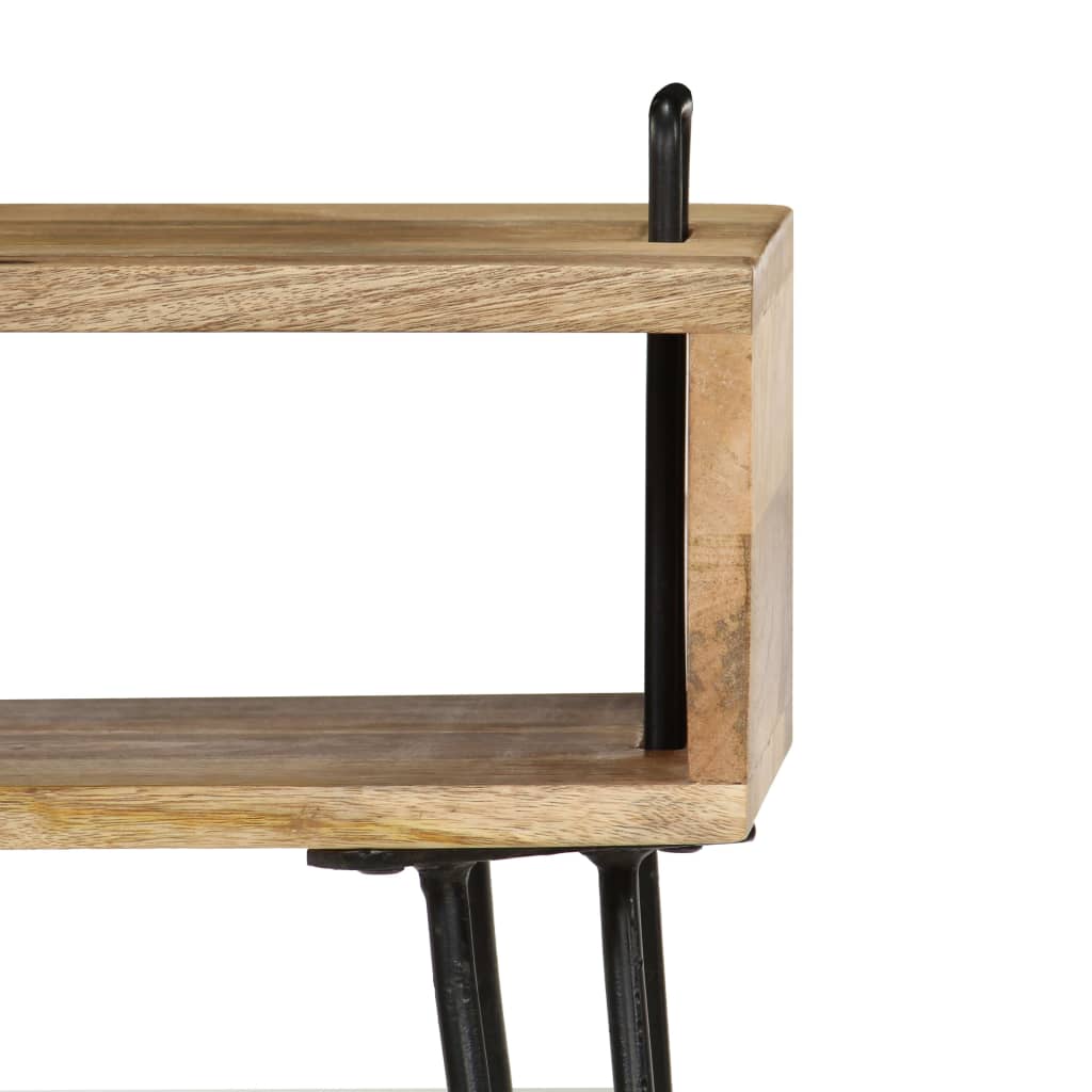 Bedside table solid mango wood 40×34×47 cm