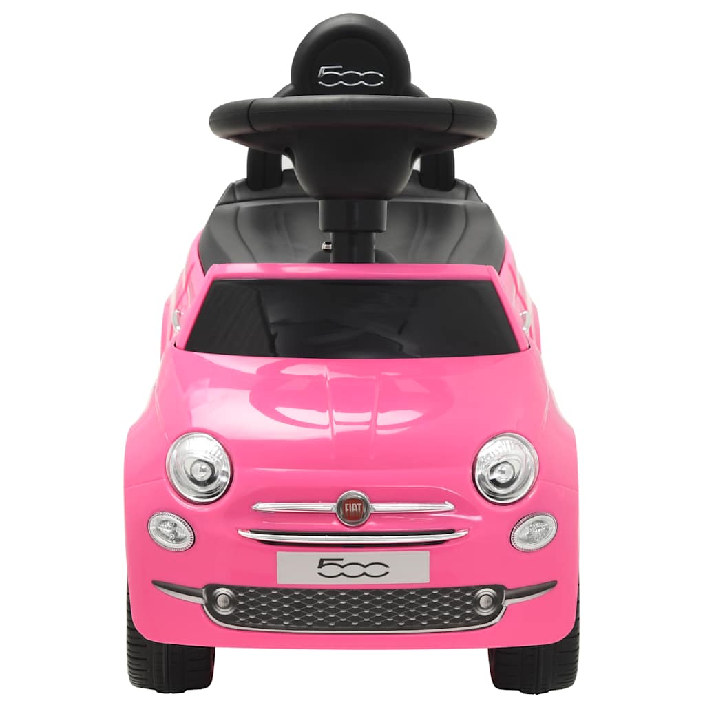 Voiture à enfourcher pour enfants Fiat 500 Rose