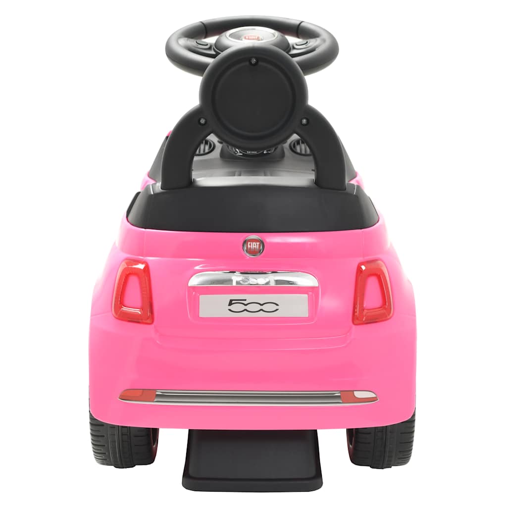 Voiture à enfourcher pour enfants Fiat 500 Rose