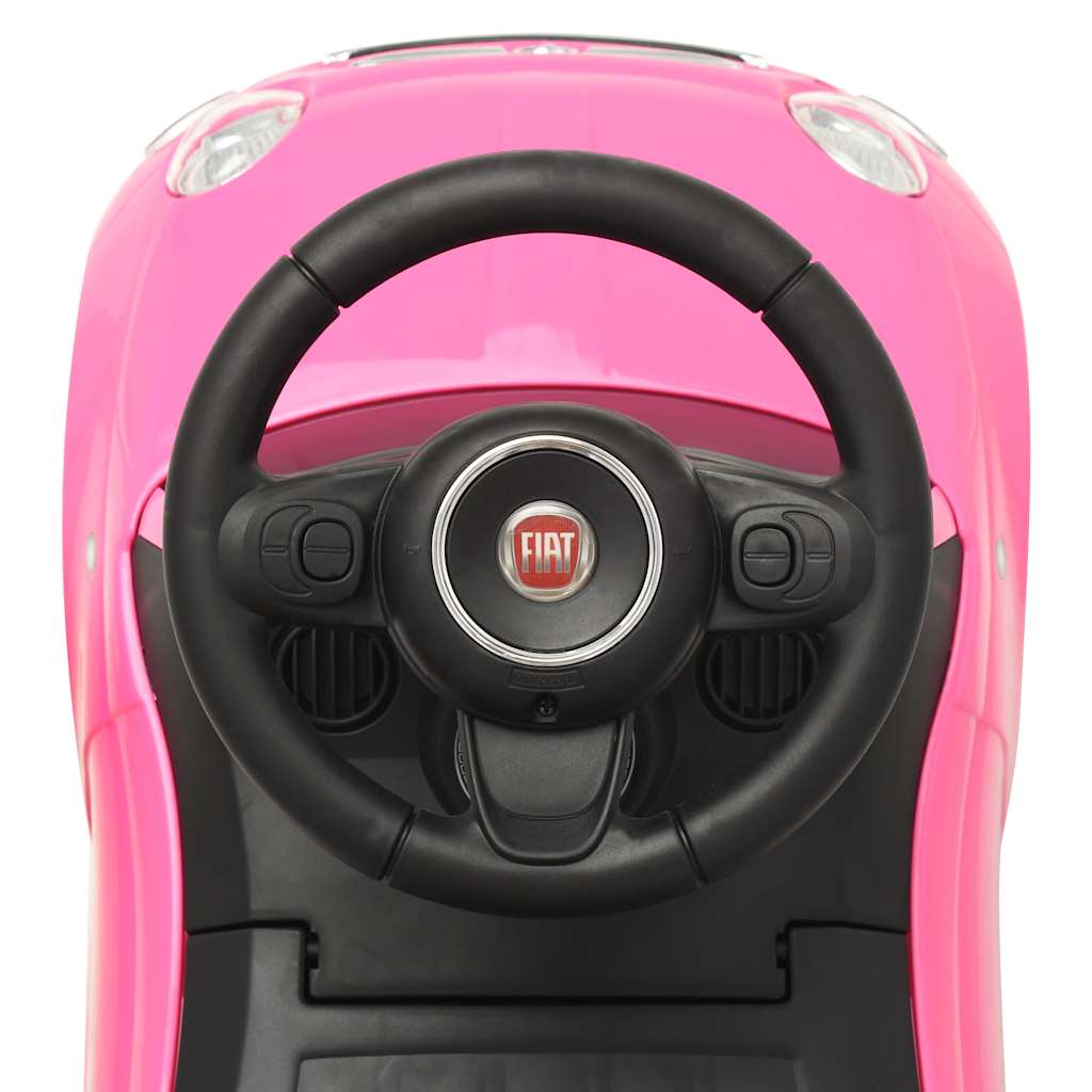 Voiture à enfourcher pour enfants Fiat 500 Rose