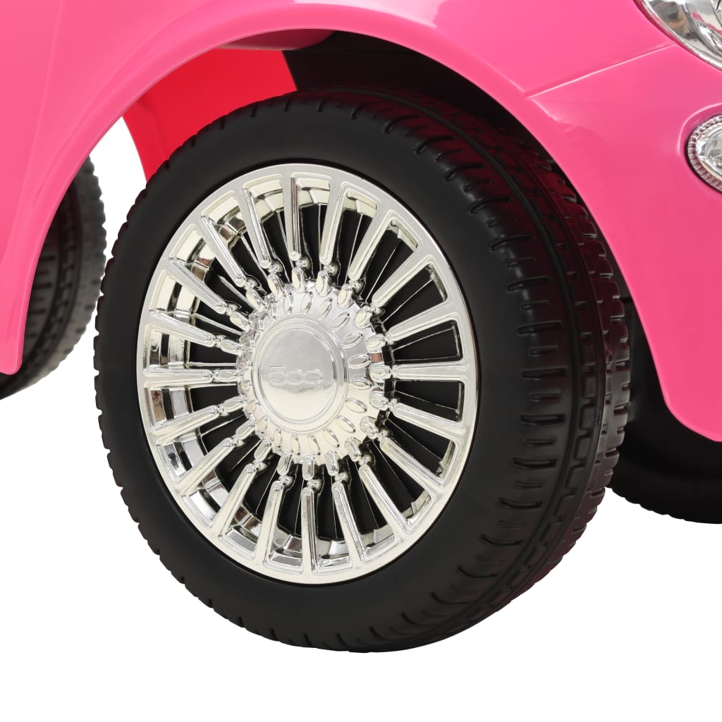 Voiture à enfourcher pour enfants Fiat 500 Rose