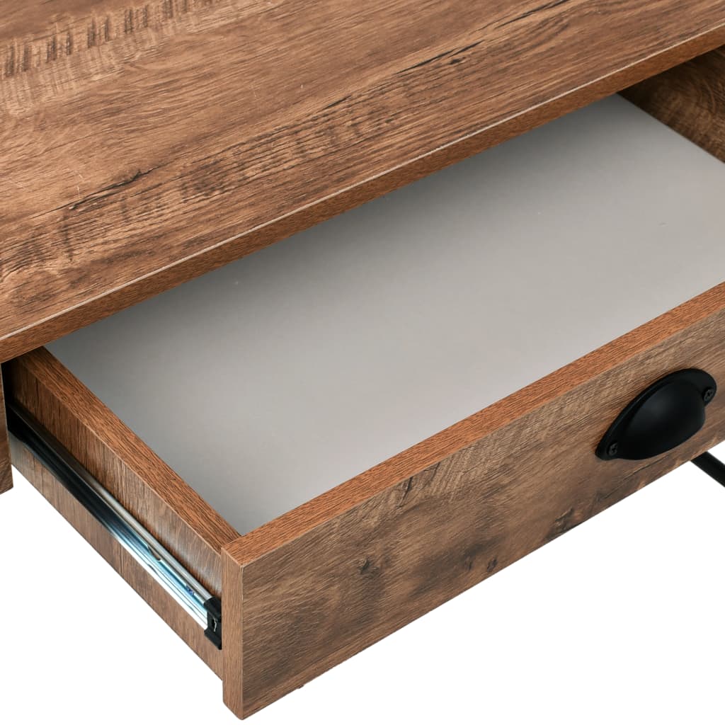 Bureau avec tiroir 110 x 55 x 75 cm couleur chêne