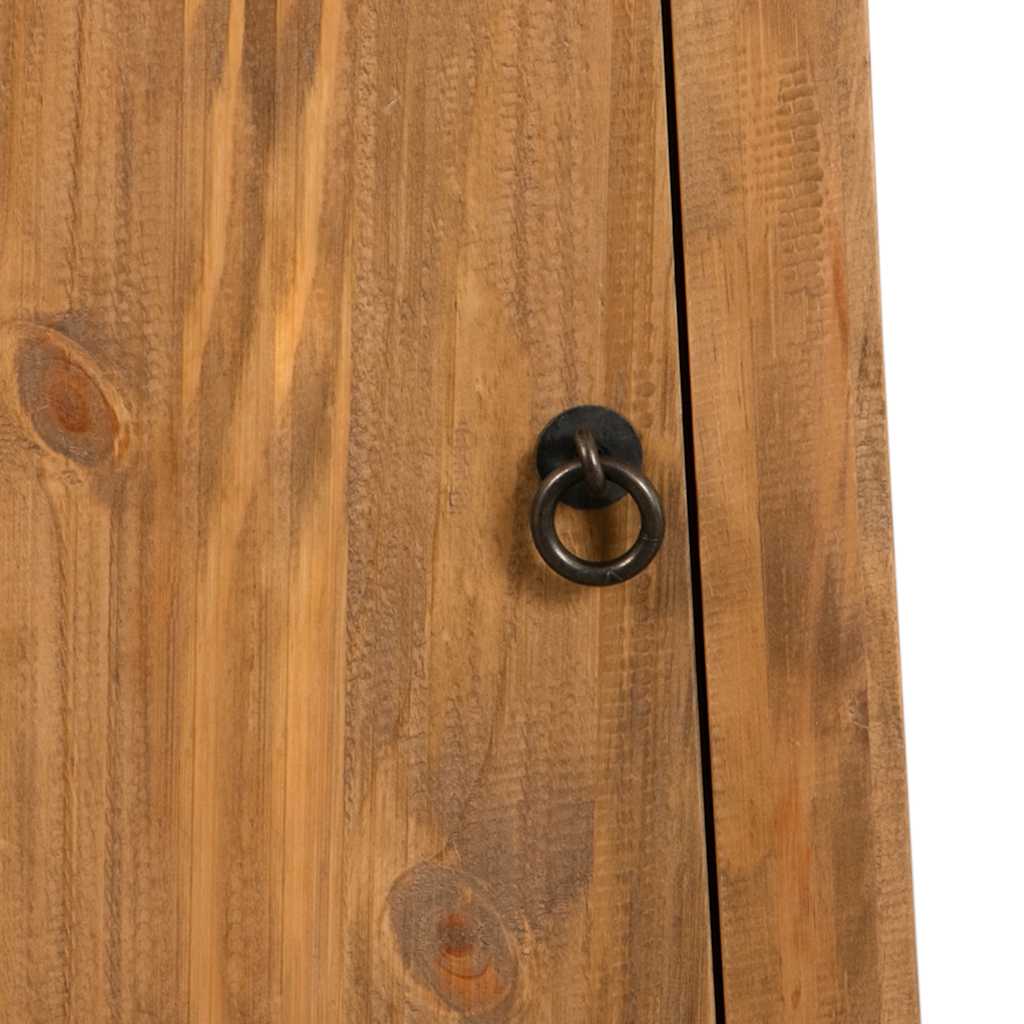 Armoire de salle de bain murale en pin massif 42x23x70 cm