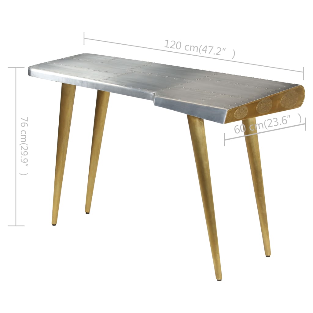 Desk Vintage Aviator Airplane Style 120x60x76 cm