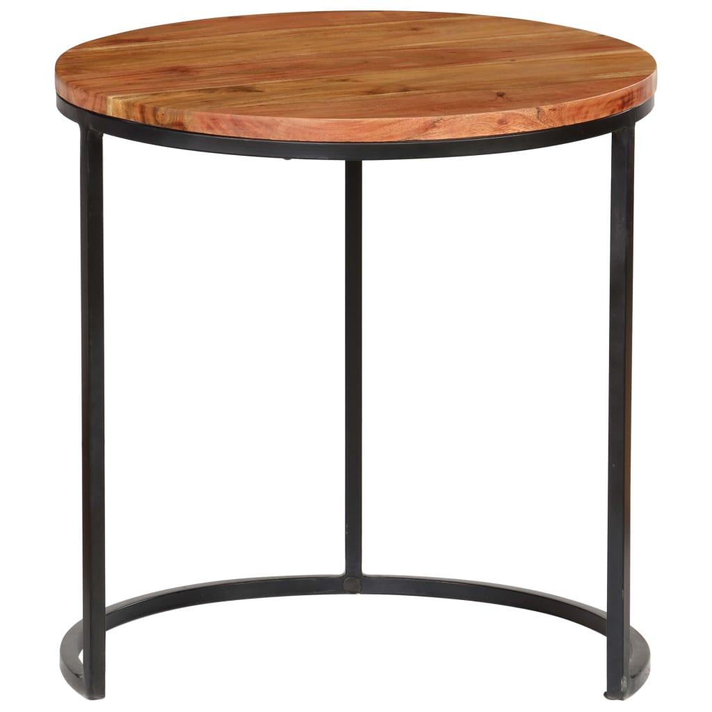 Couchtisch-Set 3-teilig Akazienholz Massiv