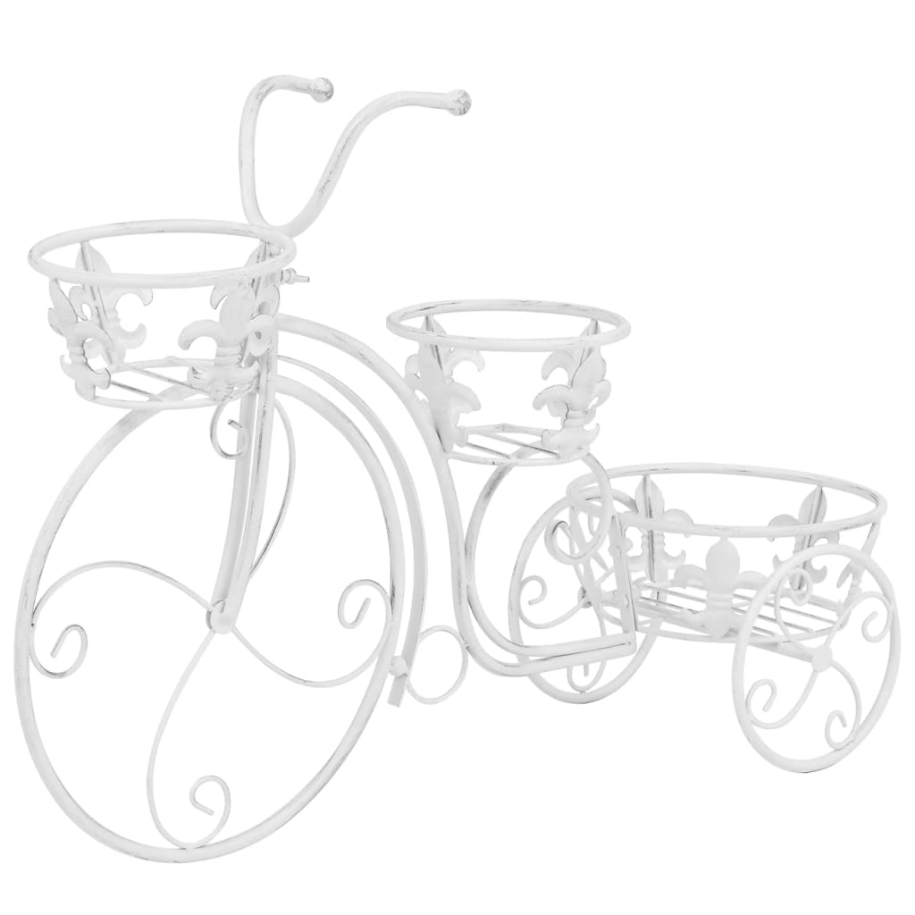 Flower staircase bicycle shape vintage style metal