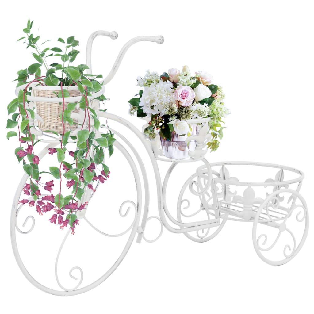 Flower staircase bicycle shape vintage style metal