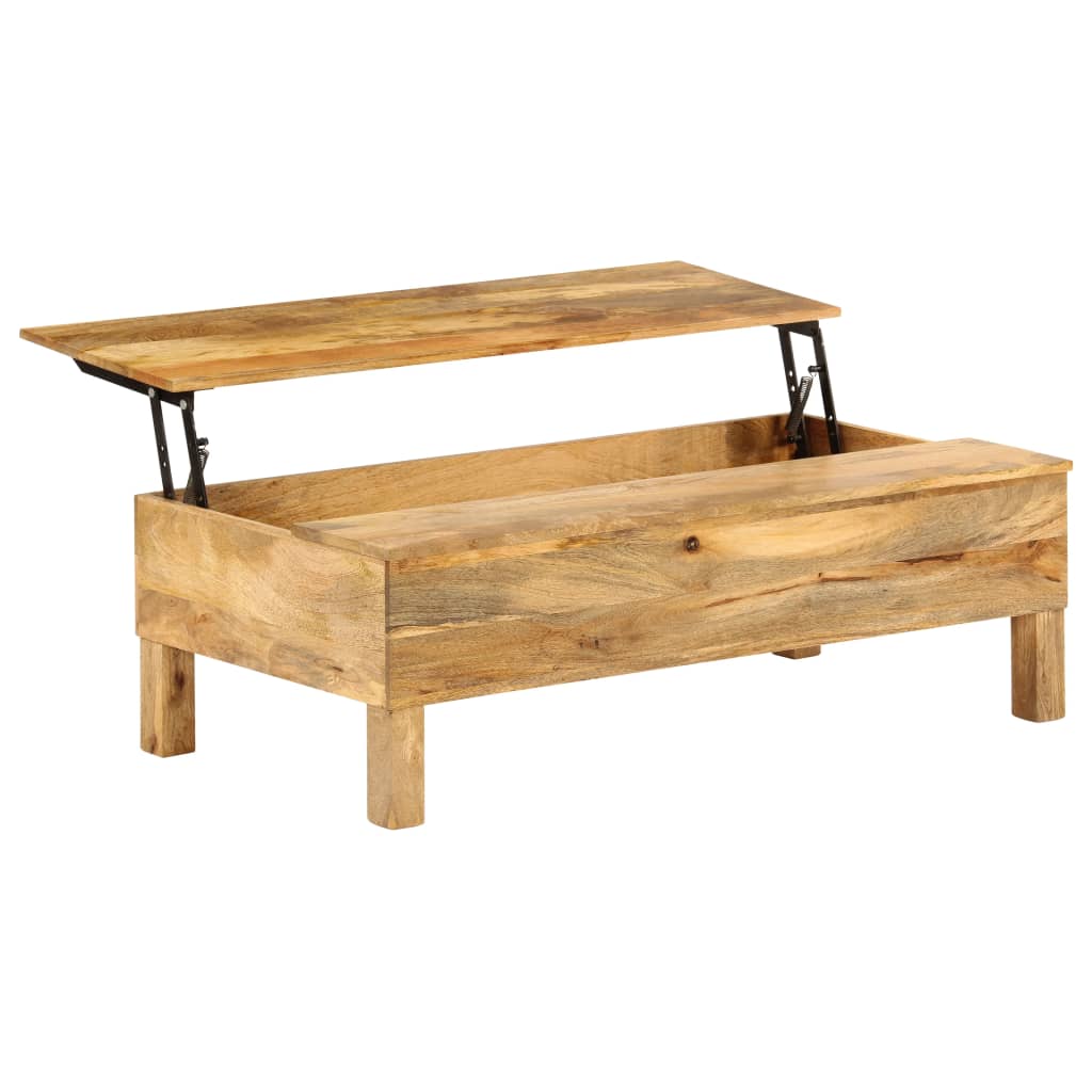 Table basse en bois de manguier massif 110x55x35 cm