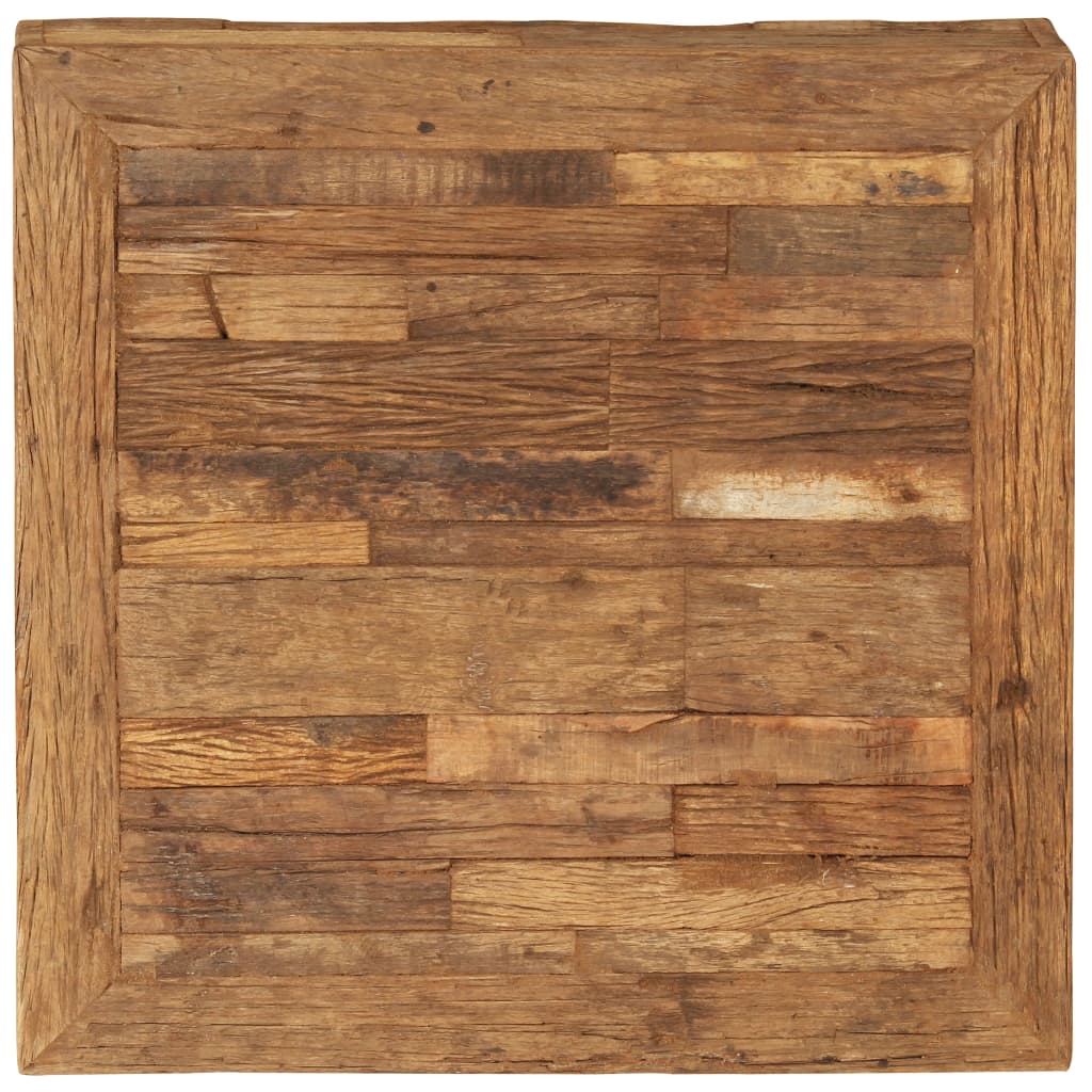 Table basse en bois massif de récupération 70x70x30 cm