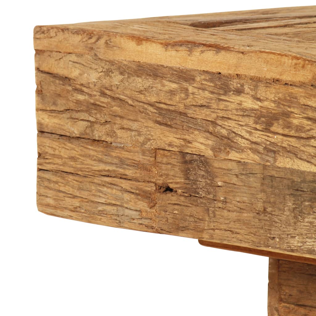 Table basse en bois massif de récupération 70x70x30 cm