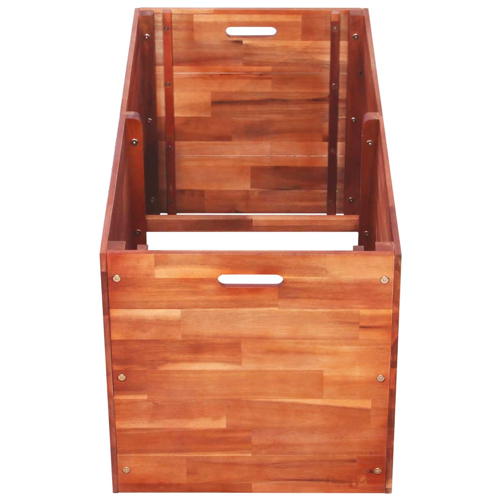 Garden raised bed acacia wood 100x50x50 cm