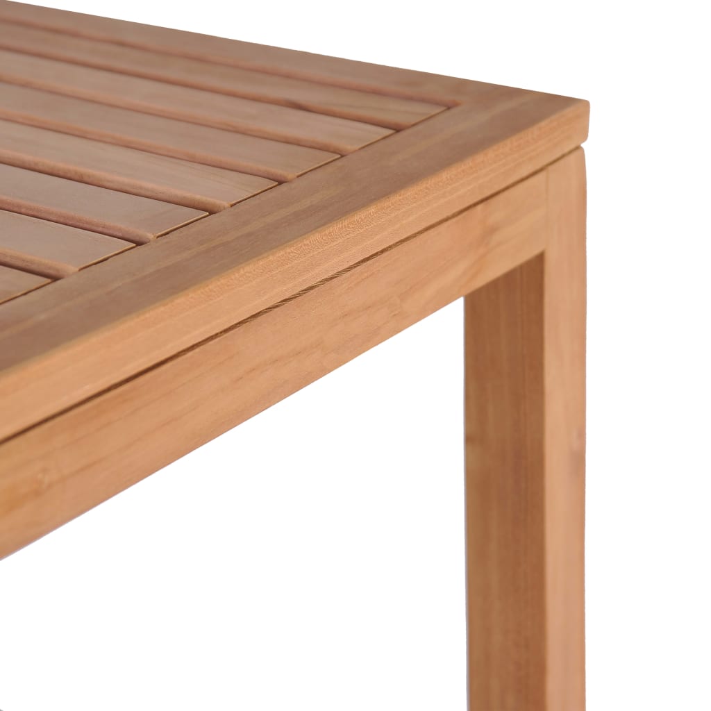 Bathroom shelf with 4 shelves, solid teak wood, 42 x 42 x 165 cm