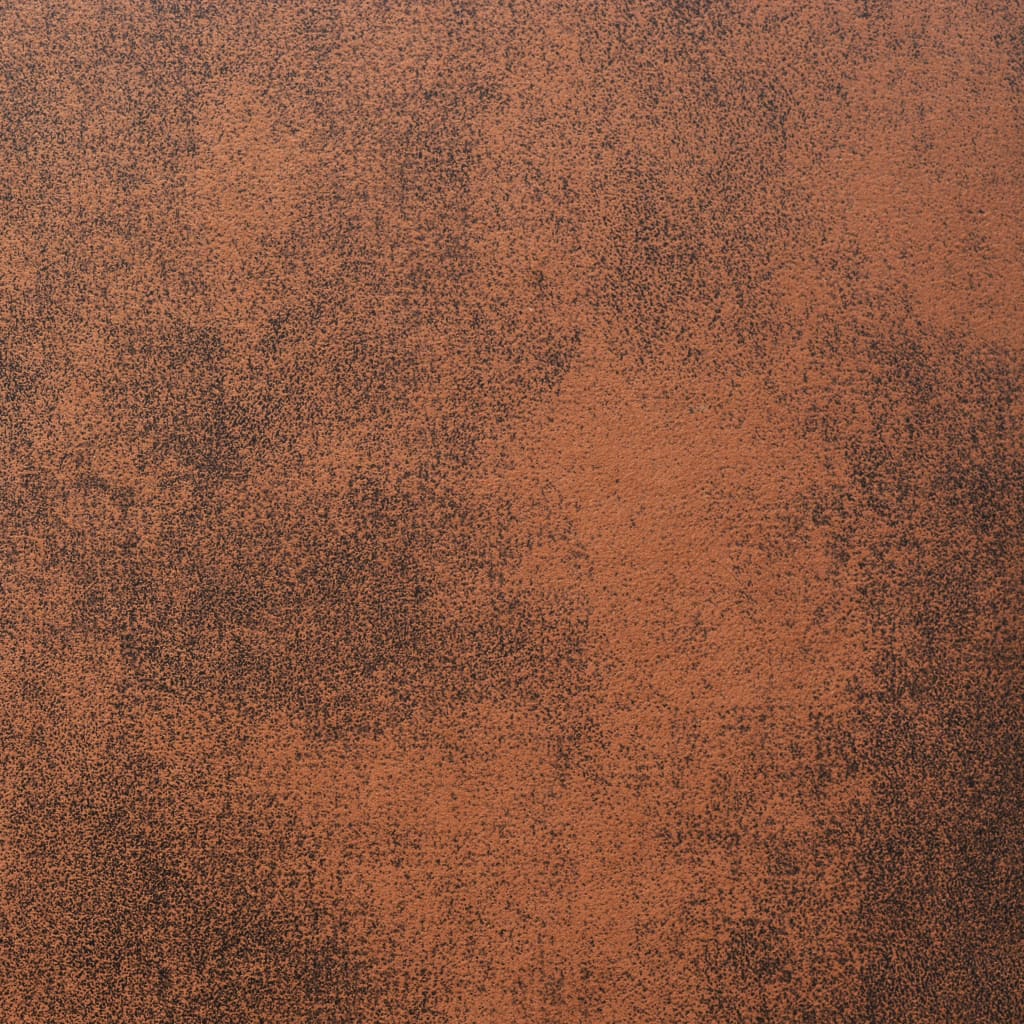Ensemble de canapés 2 pièces en similicuir marron aspect daim
