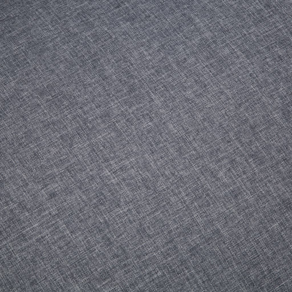 Canapé 2 places en tissu gris foncé