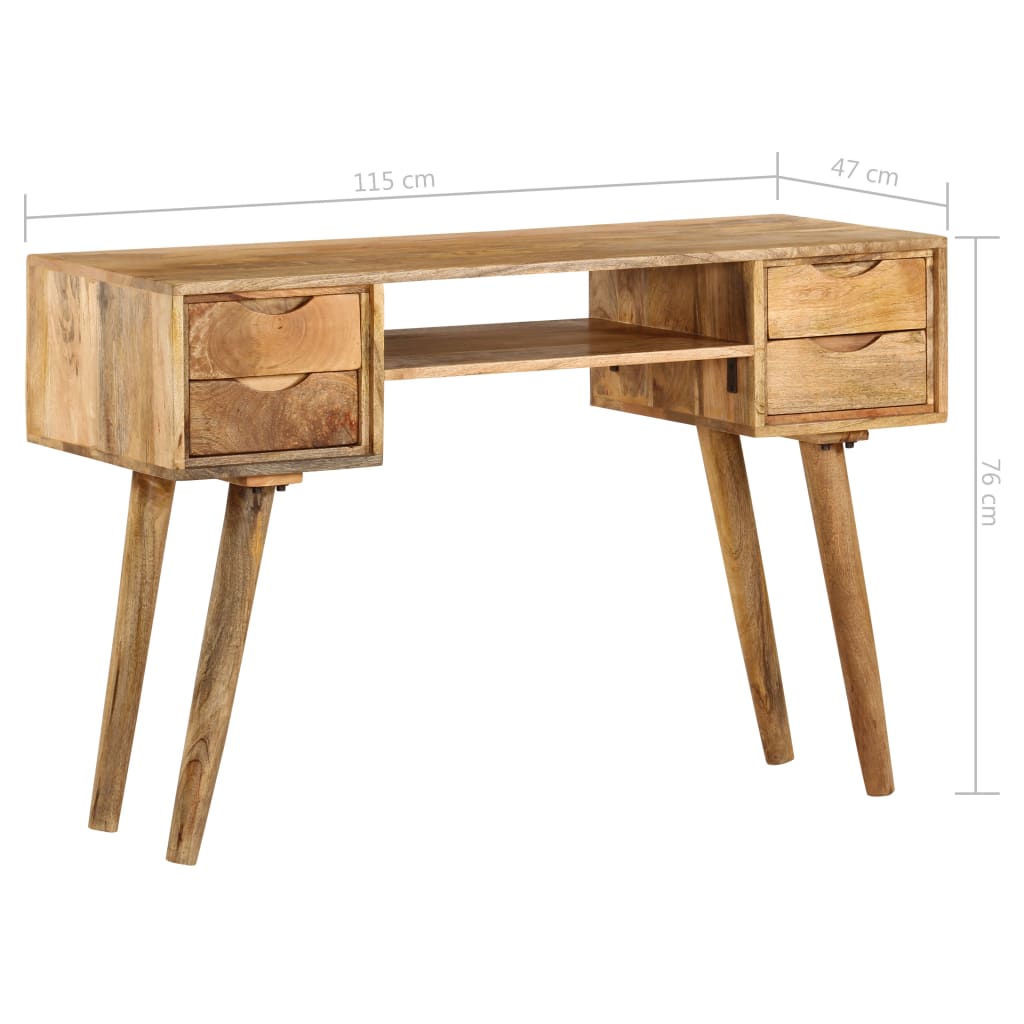 Schreibtisch Massivholz Mango 115×47×76 cm