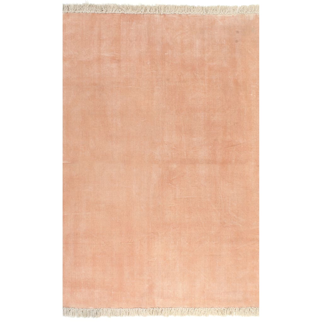 Kelim-Teppich Baumwolle 160x230 cm Rosa