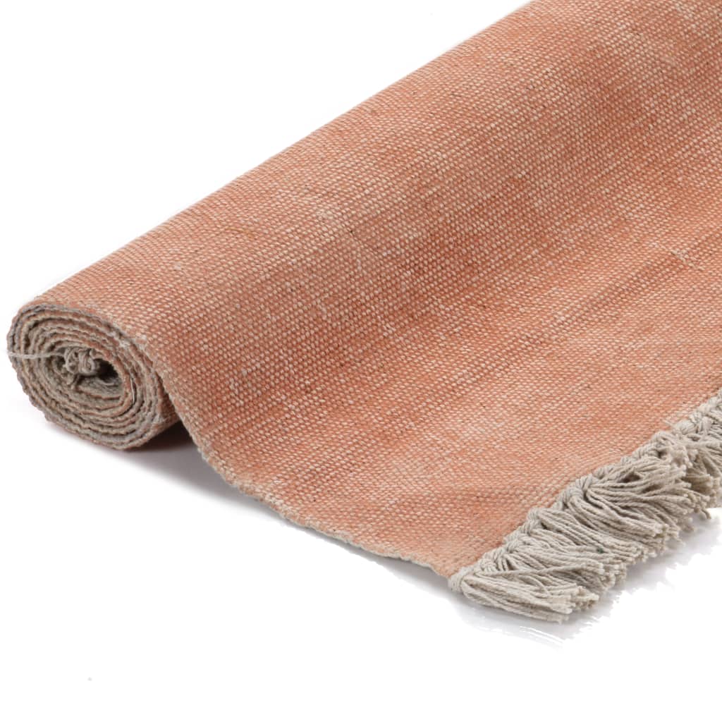 Kelim-Teppich Baumwolle 160x230 cm Rosa