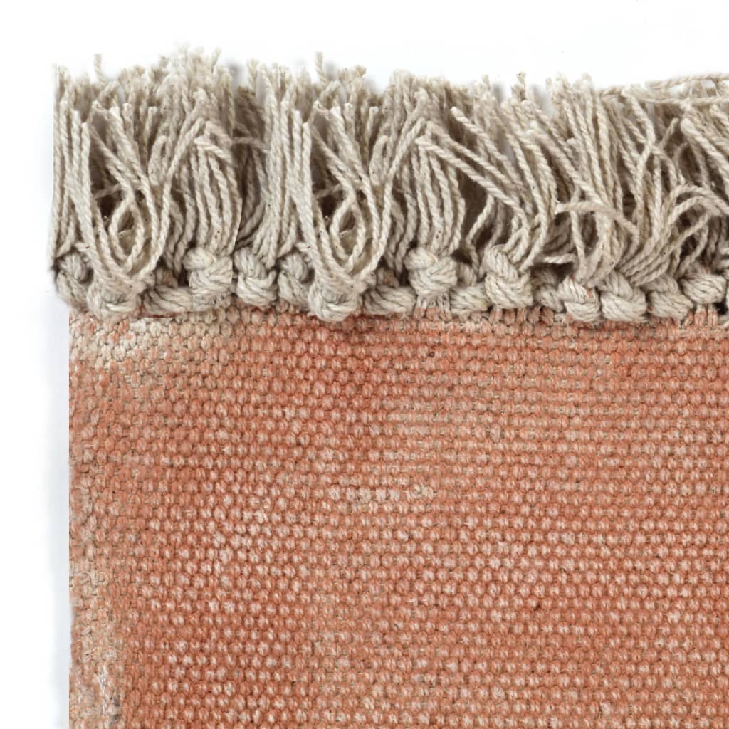 Kelim-Teppich Baumwolle 160x230 cm Rosa