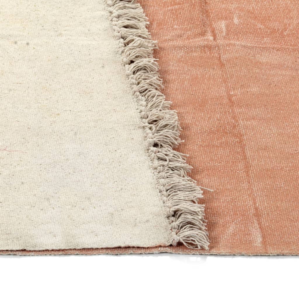 Kelim-Teppich Baumwolle 160x230 cm Rosa