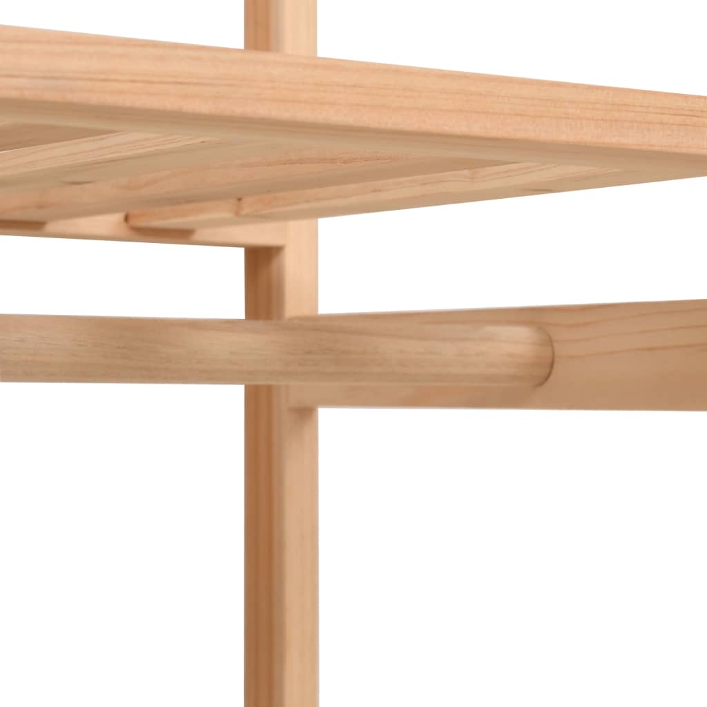 Wardrobe with 3 levels 110 x 40 x 170 cm