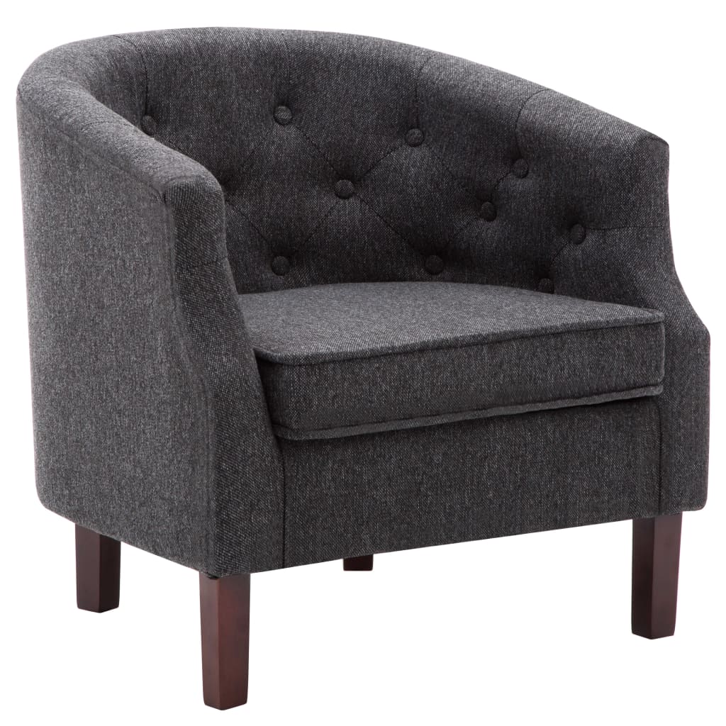 Sessel Dunkelgrau Stoff