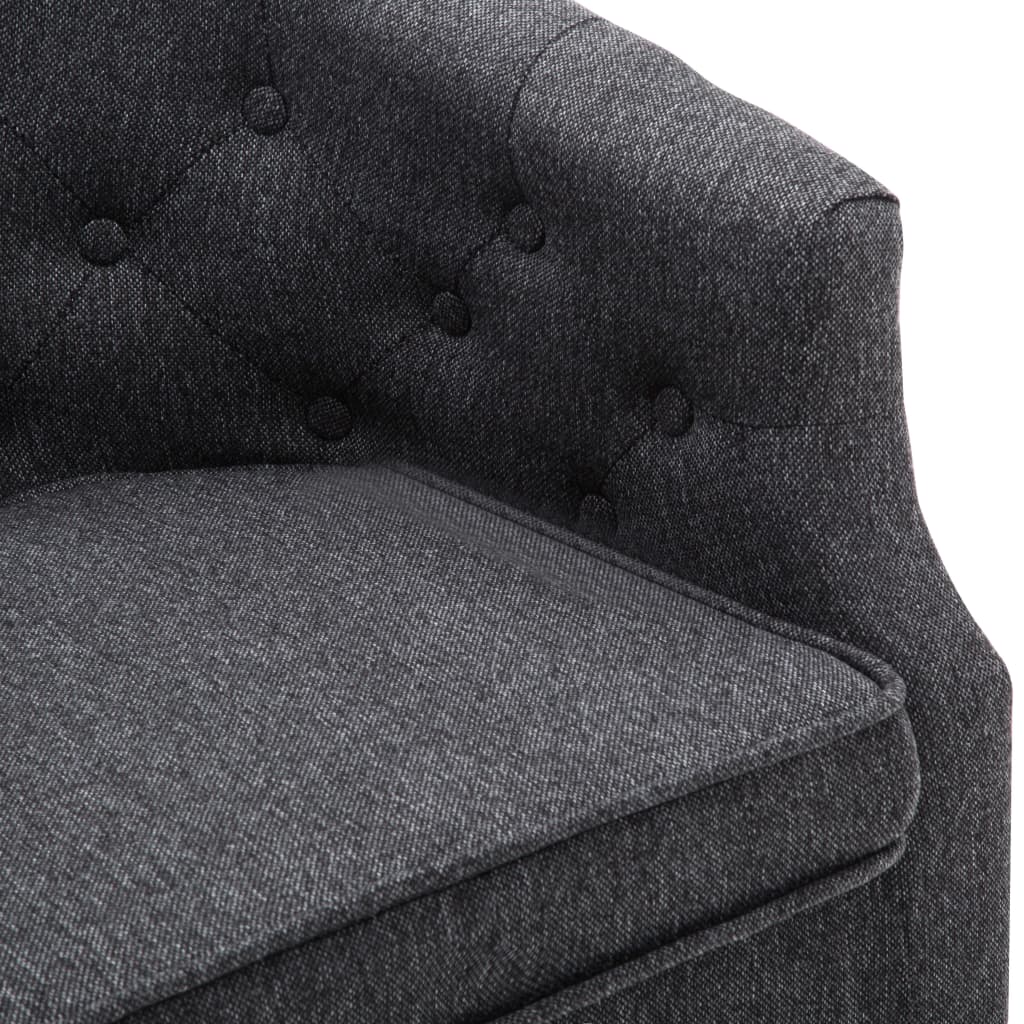 Sessel Dunkelgrau Stoff