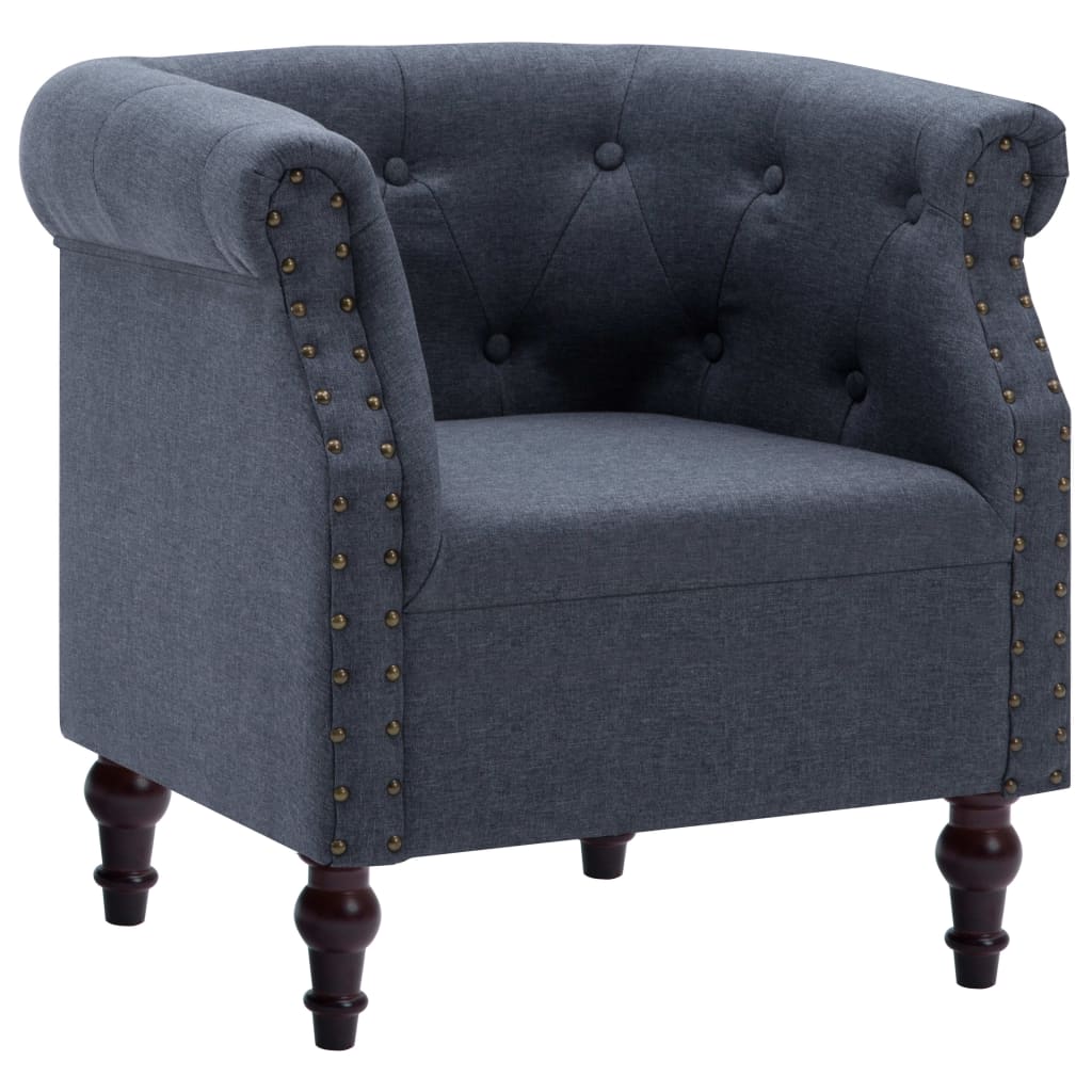 Sessel Dunkelgrau Stoff