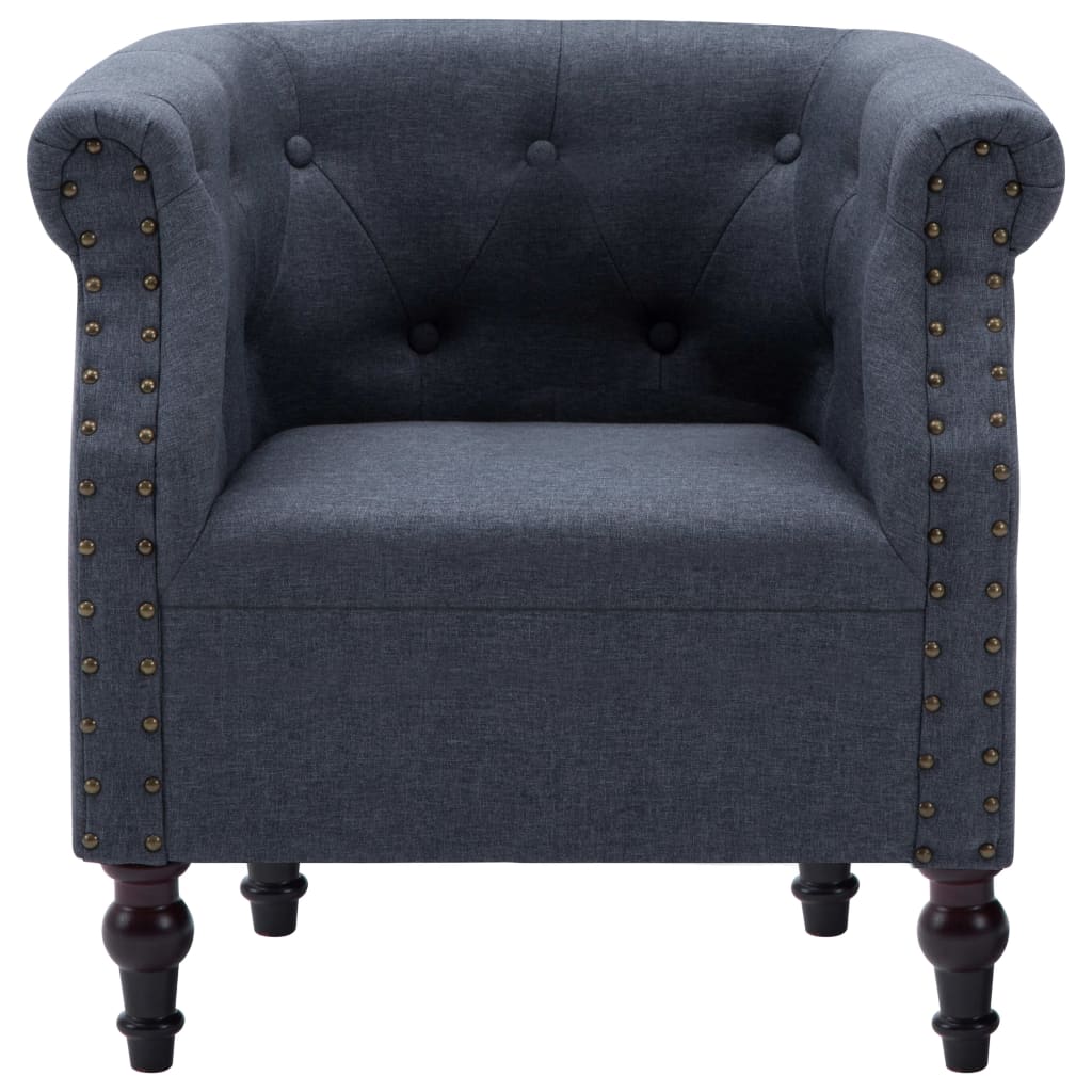 Sessel Dunkelgrau Stoff