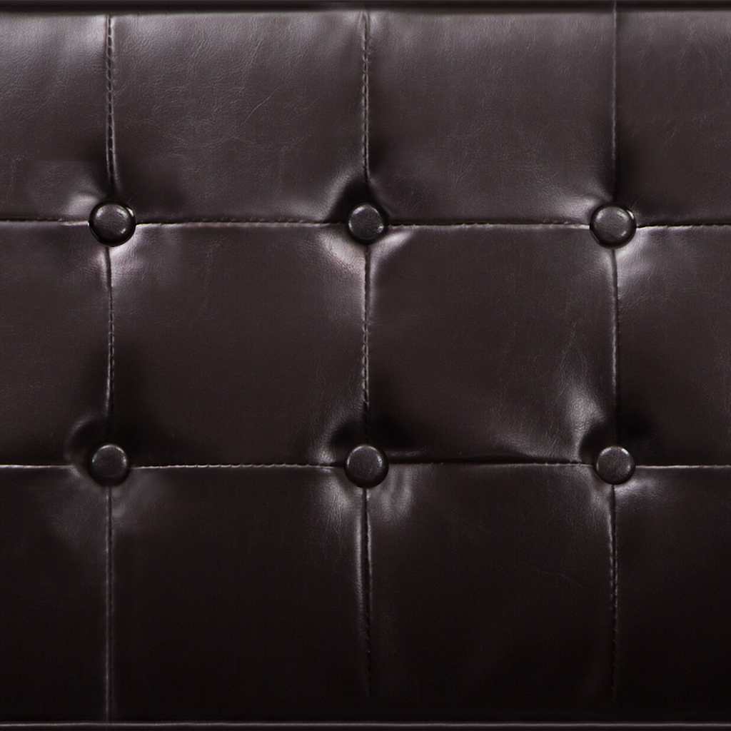 Sessel Braun 75x70x75 cm Kunstleder