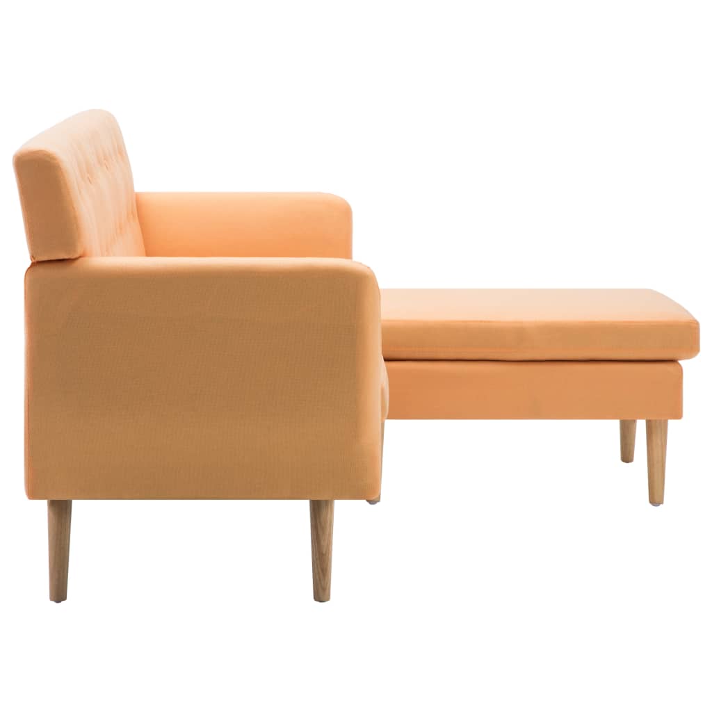 Sofa L-Form Stoff 171,5x138x81,5 cm Orange