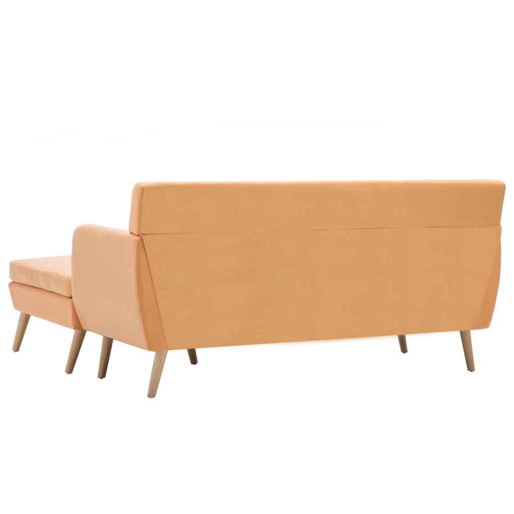 Sofa L-Form Stoff 171,5x138x81,5 cm Orange