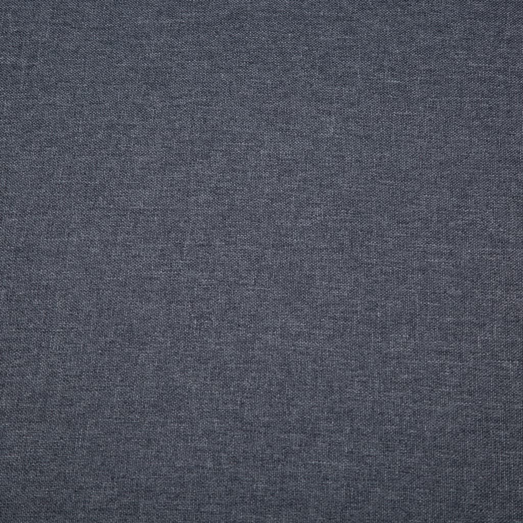Canapé 3 places en tissu 172x70x82 cm gris foncé