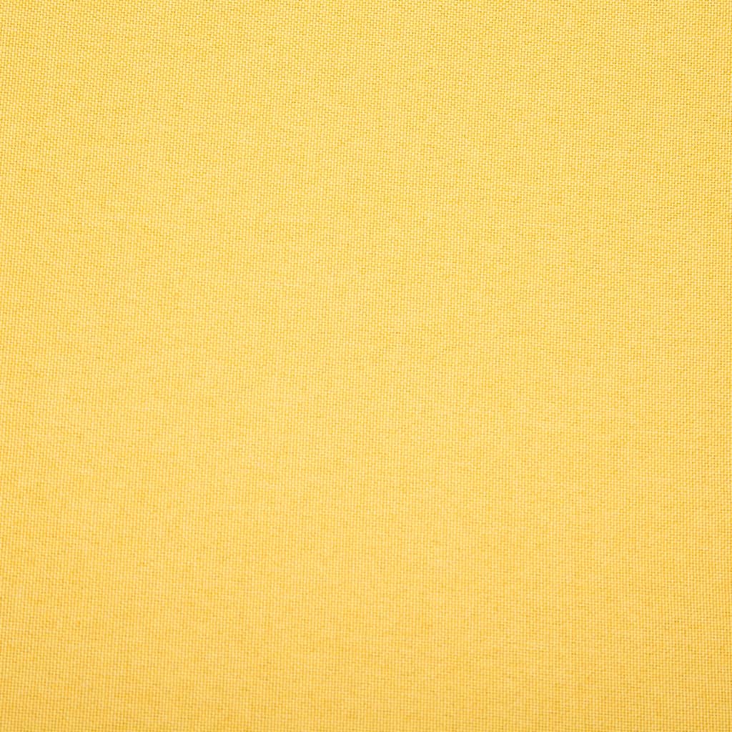 Canapé 3 places en tissu jaune 172x70x82 cm