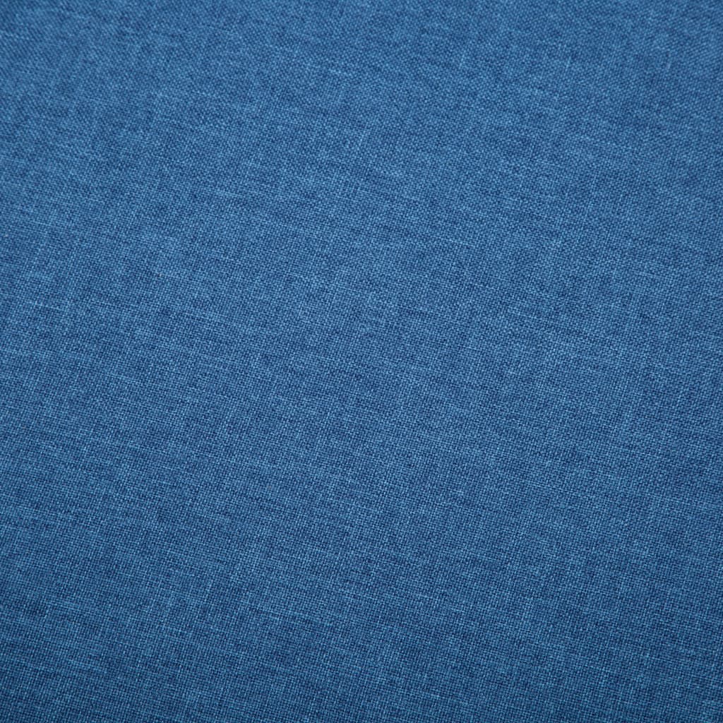 Canapé 3 places en tissu bleu 172x70x82 cm