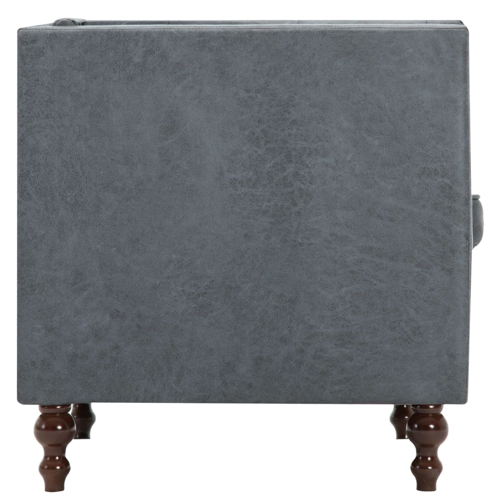 Fauteuil en tissu gris