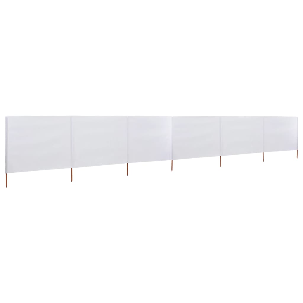 6-piece windbreak fabric 800 x 80 cm white