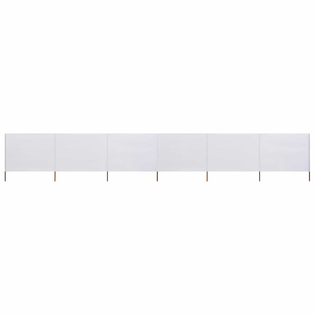 6-piece windbreak fabric 800 x 80 cm white