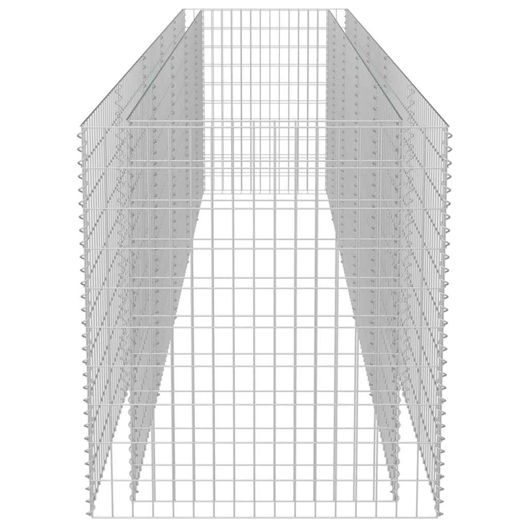 Gabionen-Hochbeet Verzinkter Stahl 450×90×100 cm