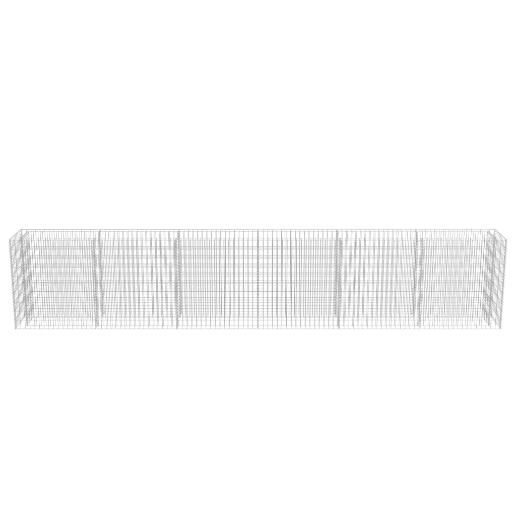 Gabionen-Hochbeet Verzinkter Stahl 540×50×100 cm