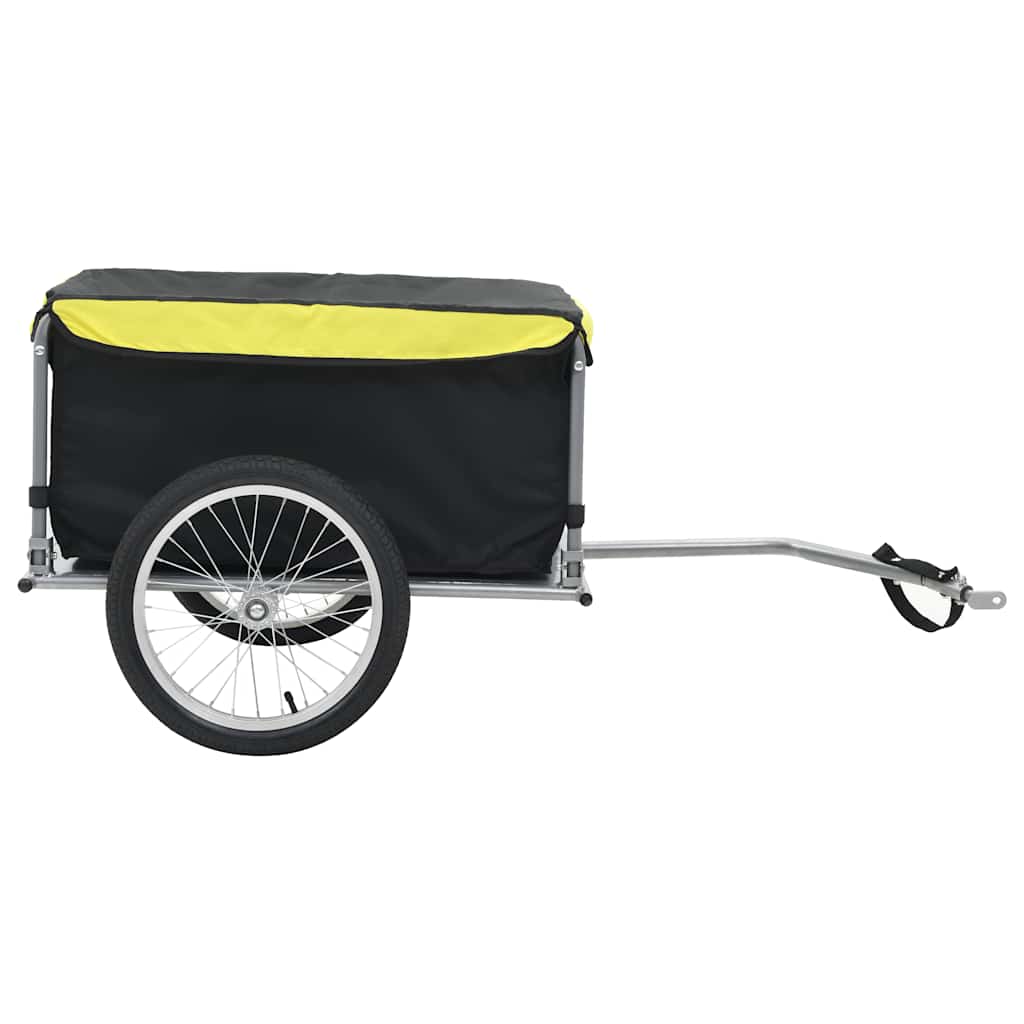 Bicycle trailer black and yellow 65 kg