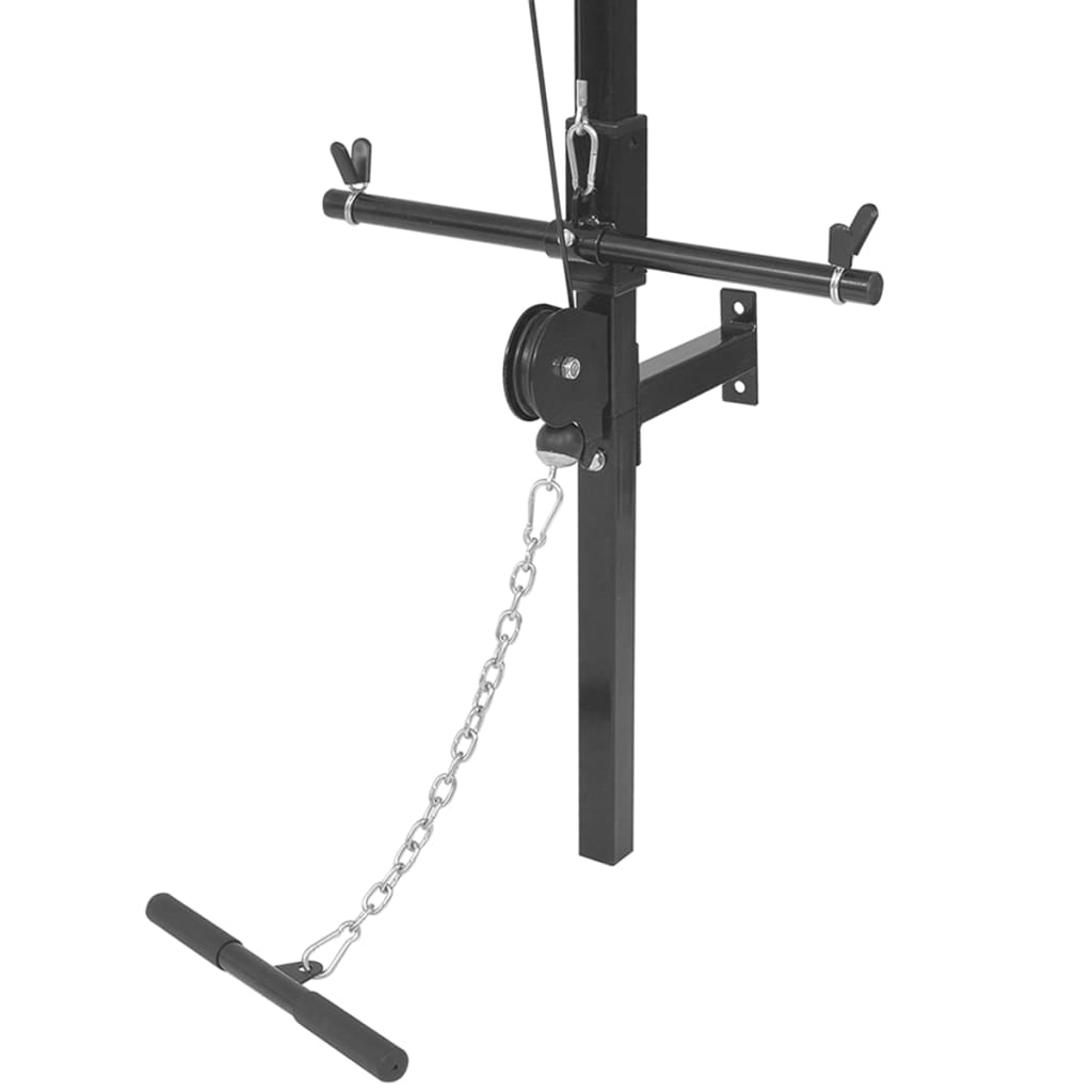 Fitnessstation Wandmontage mit Gewichtsscheiben 40 kg